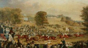 Heaton Park Yarışları, Manchester (tuval üzerine yağlı boya) by Francis Calcraft Turner