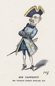 Sim Tappertit, Bay Thomas Gibson Bowles (renkli taş) by Francis Carruthers Gould