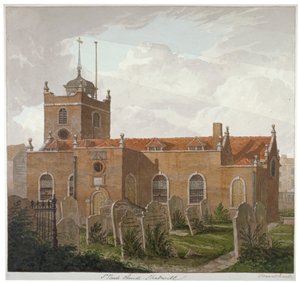 St Paul Kilisesi, Shadwell, Londra, c1810 by Francis Danby