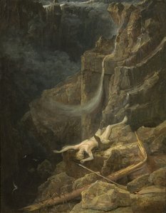 The Precipice, c.1827 (panelde yağlı boya) by Francis Danby