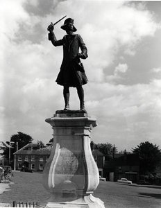 Tümgeneral James Wolfe Heykeli (1727-59) (bronz) (s/b fotoğraf)