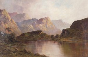 Göller ve Dağlar (tuval üzerine yağlıboya) by Francis E. Jamieson