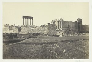 Baalbec, Güneyden, 1857. by Francis Frith