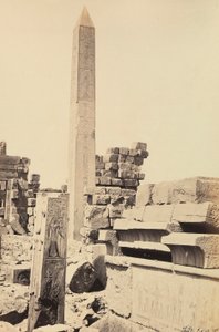 "Mısır ve Filistin": Firavun Tuthmosis I ve Kraliçe Hatshepsut tarafından Amun-Ra, Karnak, Mısır
