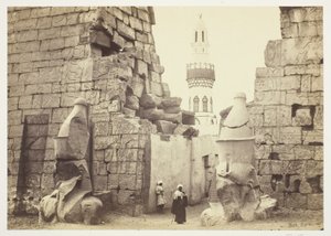 Büyük Tapınak Girişi, Luksor by Francis Frith