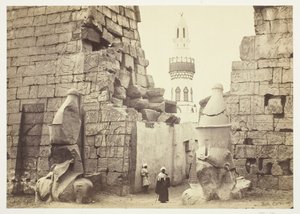 Büyük Tapınağa Giriş, Luksor, 1857.