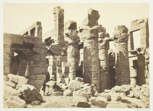 Sütunlar Salonu, 1857. by Francis Frith