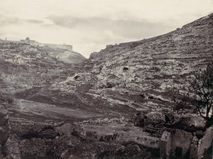 Moriah Dağı, Kudüs, En Rogel Kuyusundan, M.Ö. 1857.