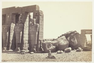 Osiride Sütunları ve Dev Düşmüş Dev by Francis Frith