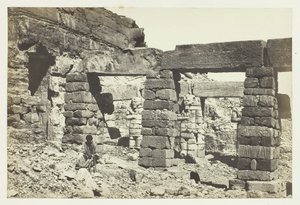 Cerf Hossayn Tapınağı Portikosu, Nubia, 1857. by Francis Frith