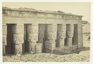 Dendera Tapınağı Portikosu, 1857.