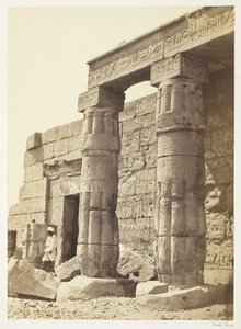 Goorneh Tapınağı Portikosu, 185862. by Francis Frith