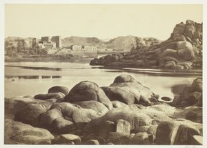Philae'ye Yaklaşım by Francis Frith