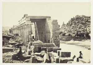 Colonnade, Philæ Adası by Francis Frith