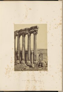 Büyük Sütunlar ve Küçük Tapınak, Baalbec by Francis Frith