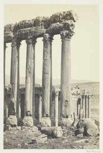 Büyük Sütunlar ve Küçük Tapınak, Baalbec by Francis Frith