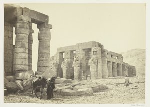 Memnonium, Thebes, Ovadan by Francis Frith