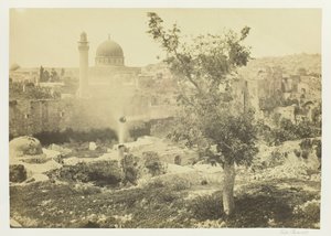 Ömer Camii, Kudüs, 1857. by Francis Frith