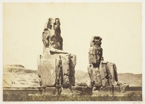 Memnon Heykelleri by Francis Frith