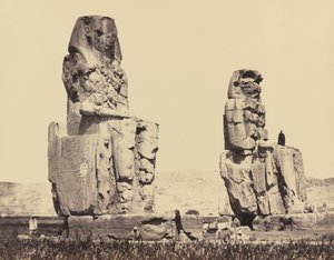 Ovanın Heykelleri, Thebes by Francis Frith