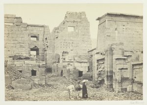 Tapınak Sarayı, Medinet Haboo by Francis Frith
