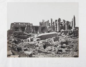 Güneydoğudan El-Karnak Tapınağı by Francis Frith
