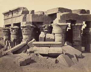 Horus ve Sobek Tapınağı, Kom Ombo by Francis Frith