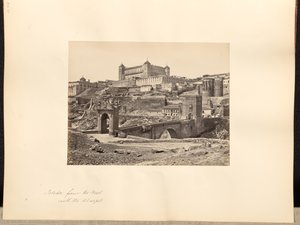 Batıdan Toledo, Alcazar ile birlikte by Francis Frith