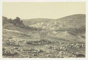 Hebron'dan görünüm, 1857. by Francis Frith