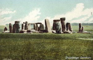 Stonehenge, Wiltshire (renkli fotoğraf)