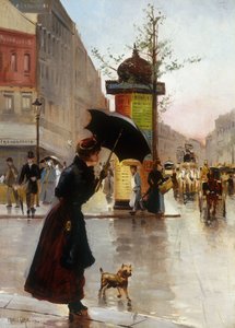Paris Sokak Manzarası, 1890 by Francis Garat