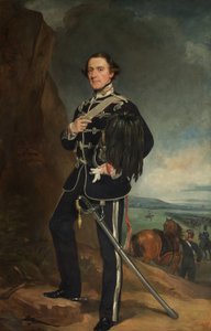 2. Lord de Tabley, Chesters Kontu Yeomanry Süvarilerinin Albay Komutanı olarak by Francis Grant