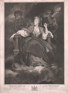 Trajik İlham Perisi Karakterinde Bayan Siddons by Francis Haward