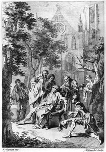 Hubert Gravelot (1699-1773) tarafından oyulmuş William Shakespeare (1564-1616) tarafından 