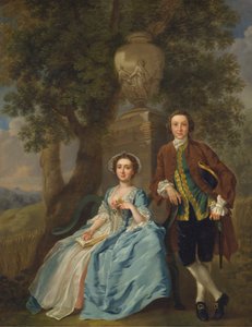 George ve Margaret Rogers by Francis Hayman