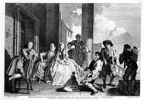 Charles Grignion tarafından oyulmuş Matmazel Catherine (1743)
