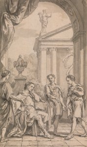 Bir İmparatorun Önündeki Haberciler by Francis Hayman