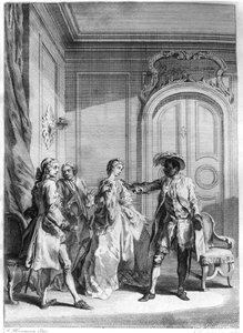 Hubert Gravelot (1699-1773) tarafından oyulmuş William Shakespeare (1564-1616) tarafından 