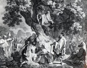 The Druids, or the Conversion of the Britons to Christianity, engraved by Simon Francois Ravenet, printed in 1778  by Francis Hayman