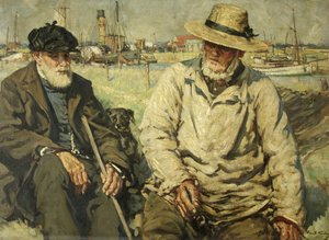 Deniz Masalları (tuval üzerine yağlı boya) by Francis Henry Newbery
