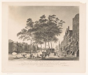 Amsterdam'daki Prinsengracht ve Westerkerk'in görünümü Prens greft-Lanuor Graft-ve West Church-Amsterdam'ın görünümü (nesne üzerindeki başlık) by Francis Jukes