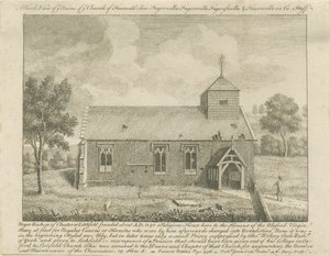 Elveda Kilisesi: gravür, nd [1740] (baskı) by Francis Perry
