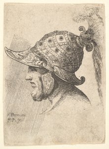 Miğferli kafa, 1662-78.