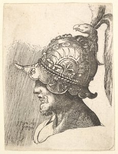 Miğferli kafa, 1662-78.