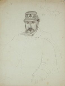General Negley, Birlik Ordusu, 1860 dolayları (kağıt üzerine kurşun kalem) by Francis Schell