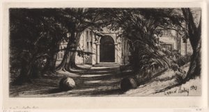 Mitton Salonu by Francis Seymour Haden (Sir) (signed by artist)