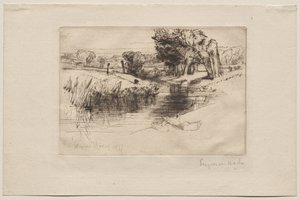 bir durgun su by Francis Seymour Haden