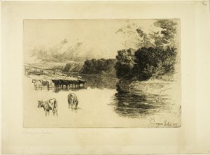 Bir Lancashire Nehri by Francis Seymour Haden