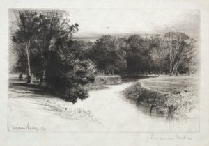 İrlanda'da Bir Günbatımı by Francis Seymour Haden