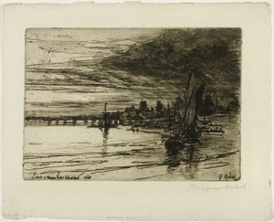 Battersea Köprüsü by Francis Seymour Haden